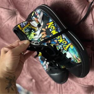 Kids Black Pokémon Sneakers